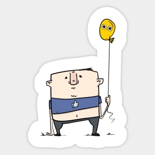 Mr. happy Sticker